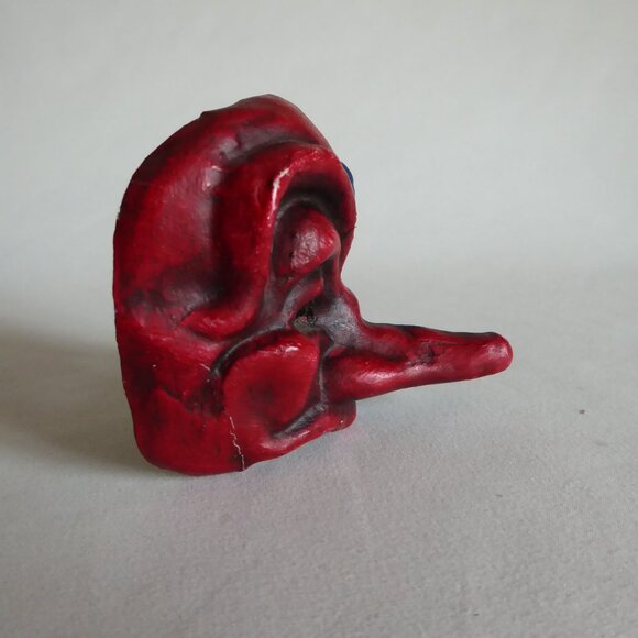 NEW VINTAGE 3” ITALY VENETIAN COMMEDIA DELL’ARTE PAPER MACHE MASK - Picture 4 of 10